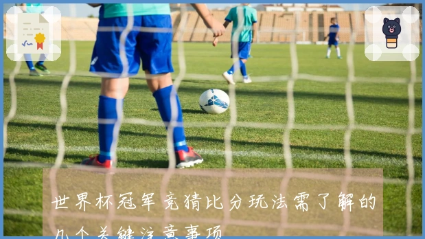 世界杯冠军竞猜比分玩法需了解的几个关键注意事项
